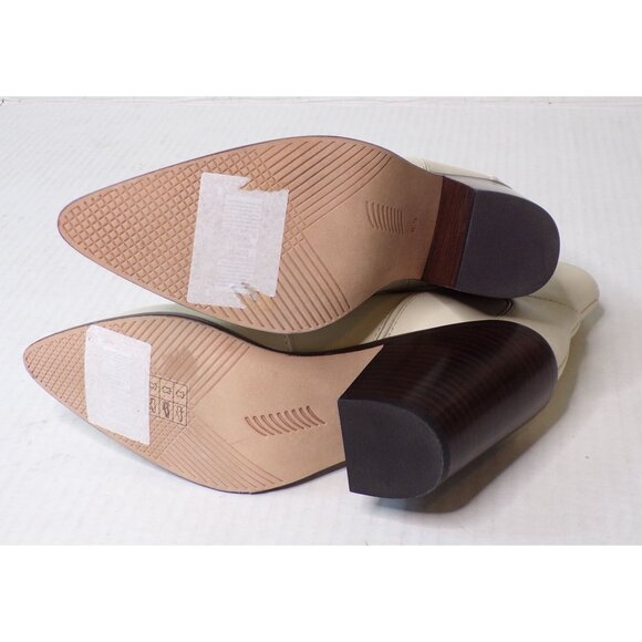 🆕PAIGE Porter Western Ankle Boot Bootie Bone White 8.5 - Picture 13 of 14